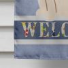 Bulldog - White 1 - Welcome House Flag