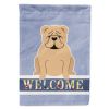 Bulldog  - Fawn - Welcome House Flag