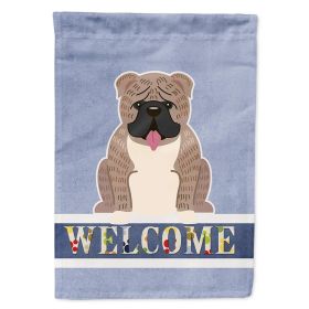 Bulldog - Grey Brindle - Welcome House Flag