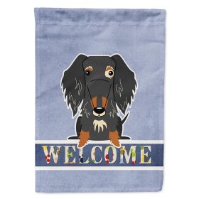 Dachshund - Wirehaired - Dapple - Welcome House Flag