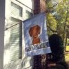 Dachshund - Red - Welcome House Flag