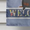 Dachshund - Black and Tan 1 - Welcome House Flag