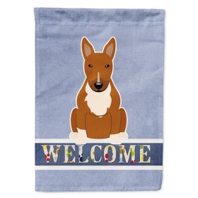 Bull Terrier - Red - Welcome House Flag