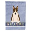 Bull Terrier - Dark Brindle - Welcome House Flag