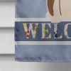 Bull Terrier - Brindle - Welcome House Flag