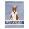 Bull Terrier - Brindle - Welcome House Flag