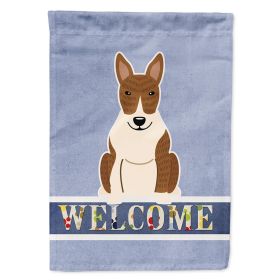 Bull Terrier - Brindle - Welcome House Flag
