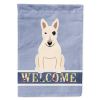Bull Terrier - White - Welcome House Flag