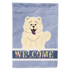 Chow Chow - White - Welcome House Flag