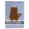Chow Chow - Chocolate - Welcome House Flag