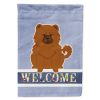 Chow Chow - Red -  Welcome House Flag