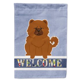 Chow Chow - Red -  Welcome House Flag