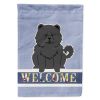 Chow Chow - Black - Welcome House Flag