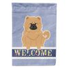 Chow Chow - Cream - Welcome House Flag