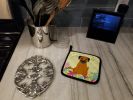 Border Terrier Easter Eggs Pair of Potholders