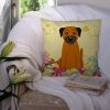 Border Terrier Easter Eggs Decorative Pillow