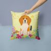Beagle Easter Eggs Decorative Pillow