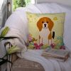 Beagle Easter Eggs Decorative Pillow