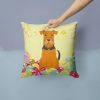Airedale Terrier Easter Eggs Decorative Pillow