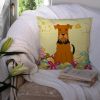 Airedale Terrier Easter Eggs Decorative Pillow