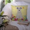 Miniature Schnauzer - White - Easter Eggs Design Decorative Pillow