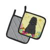 Bouvier des Flandres Easter Eggs Pair of Potholders
