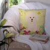 Bichon Frise Easter Eggs Decorative Pillow