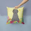 Briard - Black - Easter Eggs Decorative Pillow