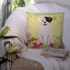 Boxer - White Cooper - Easter Eggs Decorative Pillow