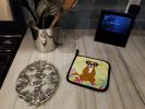 Boxer - Flashy Fawn - Easter Eggs Pair of Potholders