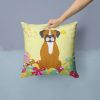 Boxer - Flashy Fawn - Easter Eggs Decorative Pillow