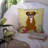 Boxer - Flashy Fawn - Easter Eggs Decorative Pillow