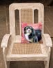 Bernese Mountain Dog 1 Love Stripes Fabric Decorative Pillow