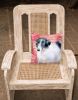 Borzoi/Russian Wolfhound Love Stripes Fabric Decorative Pillow