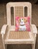Beagle 1 Love Stripes Fabric Decorative Pillow