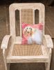 Afghan Hound Love Stripes Fabric Decorative Pillow
