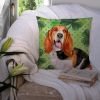 Basset Hound St Patrick's Decorative Pillow