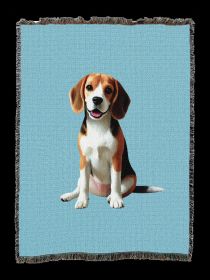 Beagle 2 Cotton Woven Throw