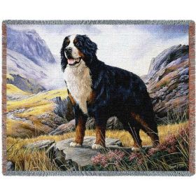 Bernese Mountain Dog - Cotton Woven Blanket