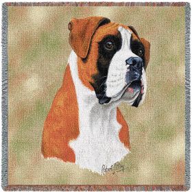 Boxer - Lap Square Cotton Woven Blanket