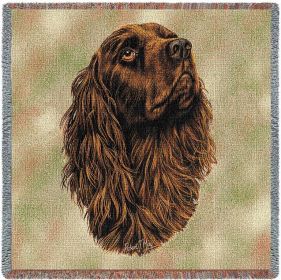 Boykin Spaniel - Lap Square Cotton Woven Throw