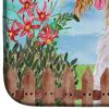Afghan Hound Spring Dish Drying Mat