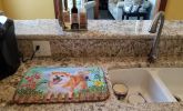 Akita Spring Dish Drying Mat