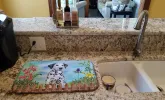 Dalmatian - Puppy Spring Dish Drying Mat