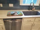 Siberian Husky #2 Spring Dish Drying Mat
