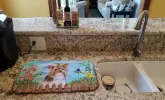 Yorkshire Terrier #2 Spring Dish Drying Mat