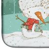 Boxer - Fawn and Snowman Dish Drying Mat