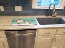 Basset Hound 1 and Snowman Dish Drying Mat