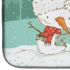 Basset Hound 1 and Snowman Dish Drying Mat