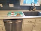 Airedale Terrier and Snowman Dish Drying Mat
